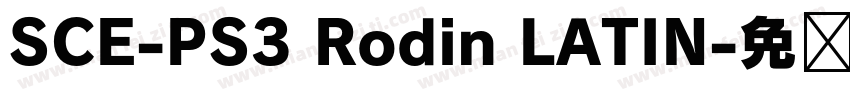 SCE-PS3 Rodin LATIN字体转换